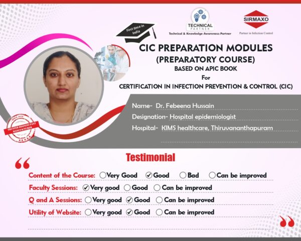 Student Testimonial (CIC) Dr. Febeena Hussain
